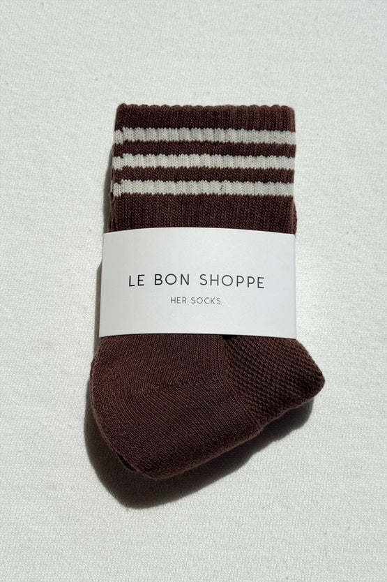 Le Bon Shoppe Girlfriend Socks - Mahogany