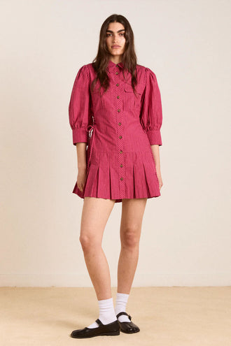 Damson Madder Maisie Mini Dress - Berry