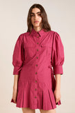Damson Madder Maisie Mini Dress - Berry
