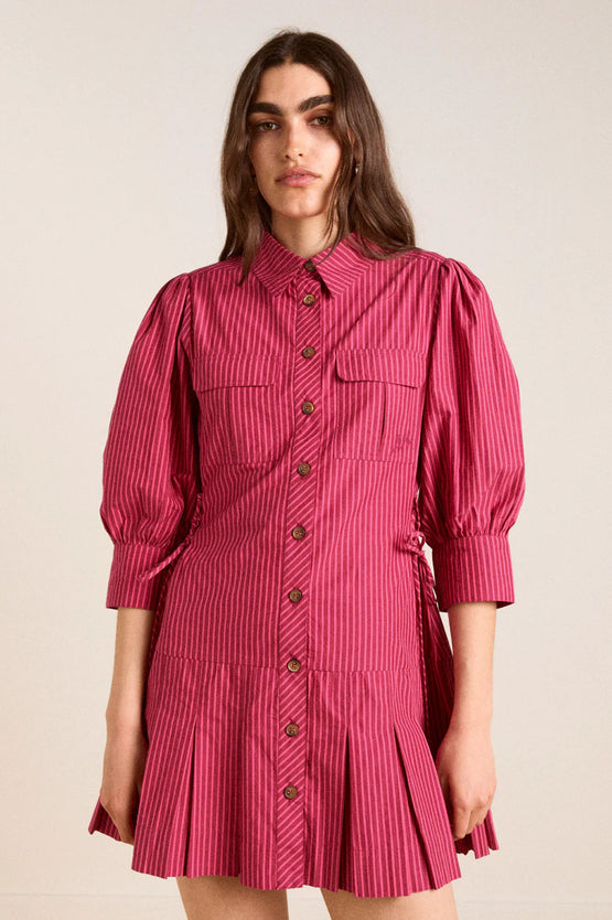 Damson Madder Maisie Mini Dress - Berry