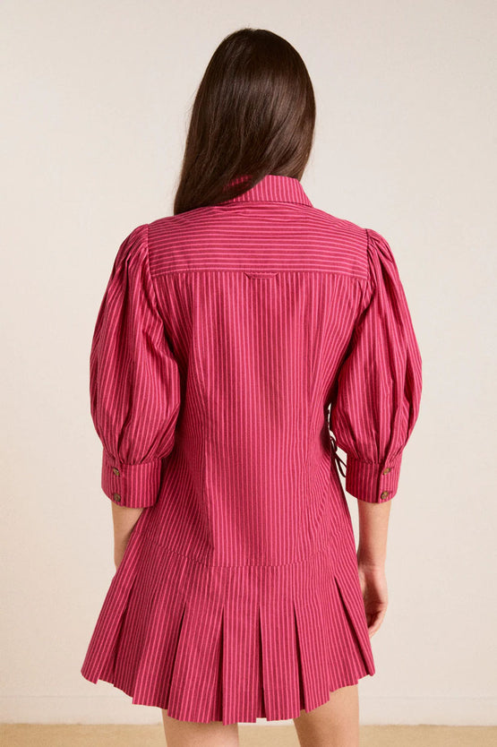 Damson Madder Maisie Mini Dress - Berry