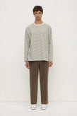 Assembly Malone Stripe LS Tee - Black/Cream