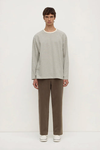 Assembly Malone Stripe LS Tee - Black/Cream