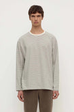 Assembly Malone Stripe LS Tee - Black/Cream