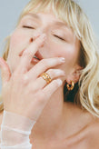 Porter Jewellery Mali Hoops - Coffee