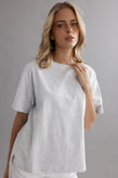 Caitlin Crisp Marina Tee - Grey Marle