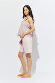 Ruby Margie Tie-Back Top - Pink Lady Stripe