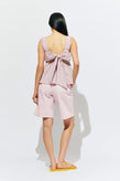 Ruby Margie Tie-Back Top - Pink Lady Stripe