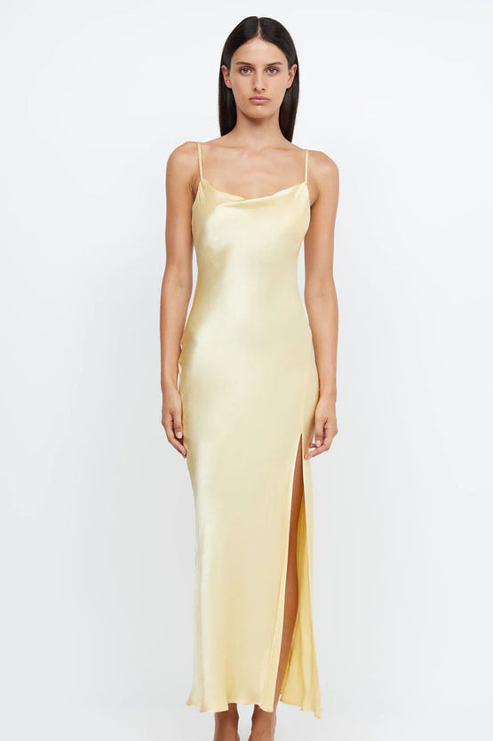 Bec & Bridge Margot Spilt Maxi - Butter Yellow