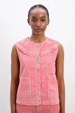 Damson Madder Mari Top - Red Gingham