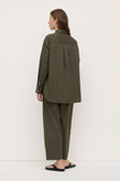 Assembly Marigold Poplin Shirt - Moss