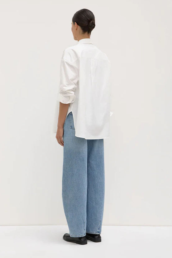 Assembly Marigold Poplin Shirt - White