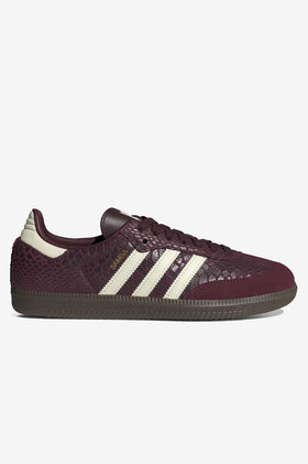 Adidas Samba OG W - Maroon / Cream White / Gold Metallic