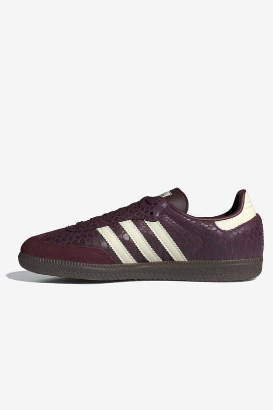 Adidas Samba OG W - Maroon / Cream White / Gold Metallic