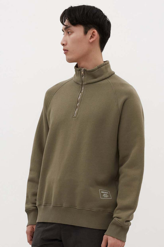 Norse Projects Marten Organic Zip - Green