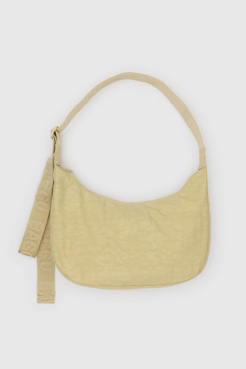 Baggu Medium Nylon Crescent Bag - Butter