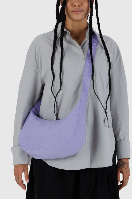 Baggu Medium Nylon Crescent Bag - Wisteria