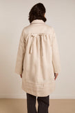 Damson Madder Mercedes Bow Reversible Trench - Gingham & Ecru