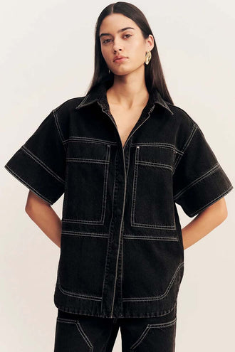 Shona Joy Mercer SS Shirt - Black