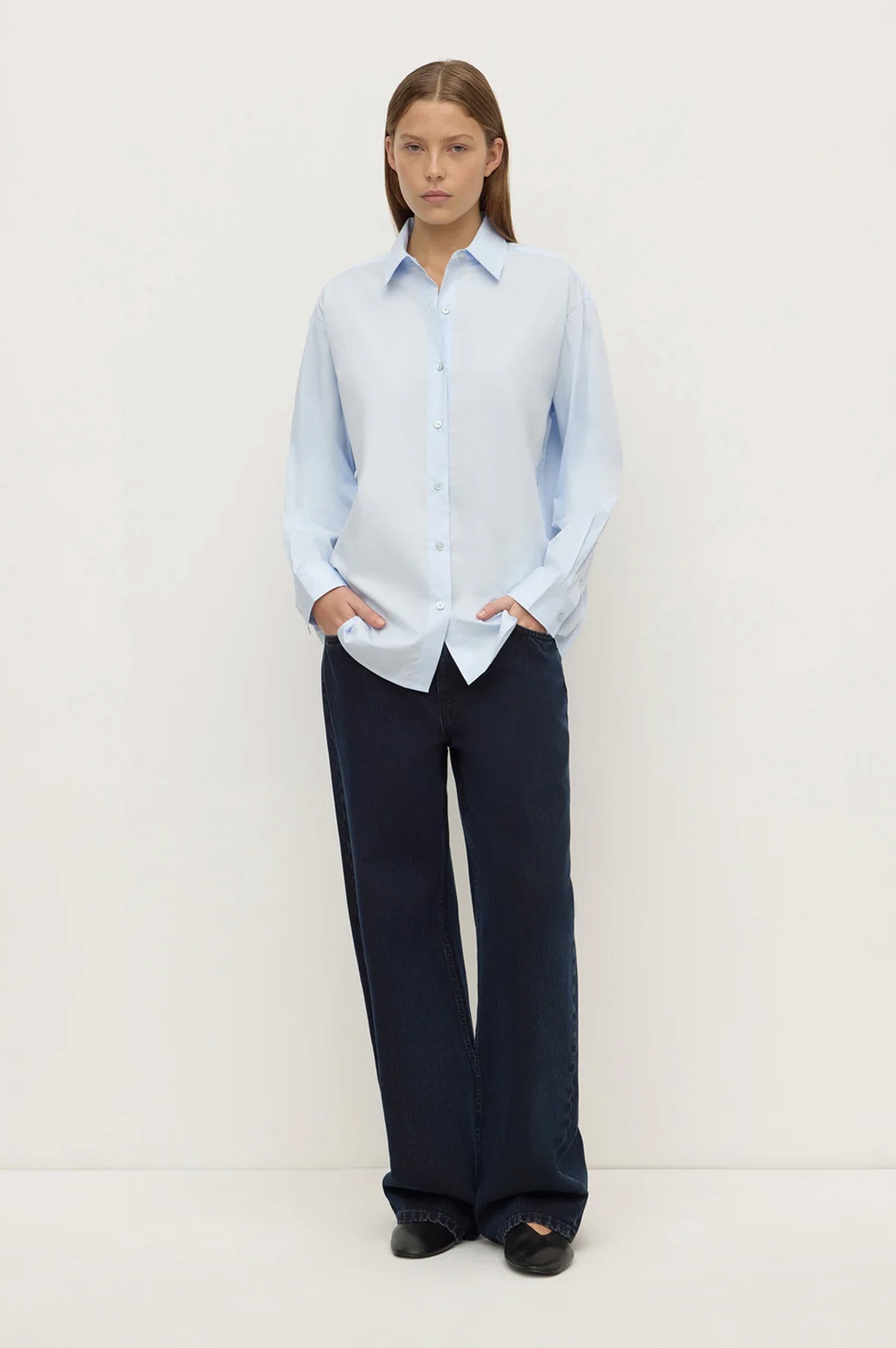 Assembly Micha Poplin Shirt - Powder