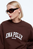 Ena Pelly Mila Oversized Sweater - Choc