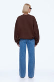 Ena Pelly Mila Oversized Sweater - Choc