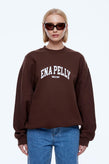 Ena Pelly Mila Oversized Sweater - Choc