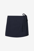 Ruby Milo Miniskirt - Navy Pinstripe