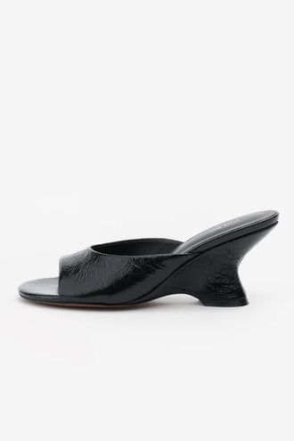 Alias Mae Mina Heel - Black Oily Crinkle