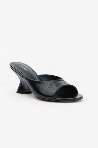Alias Mae Mina Heel - Black Oily Crinkle