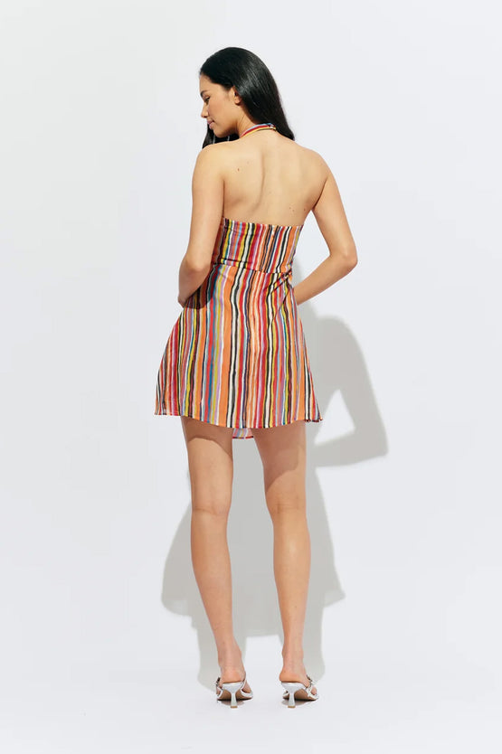 Ruby Madrid Mini Dress - Liquorice Stripe