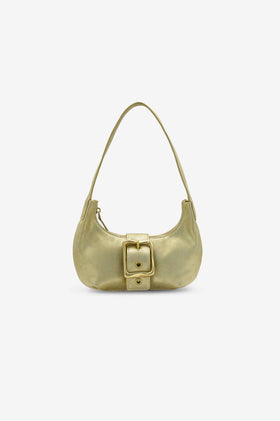 Brie Leon Everyday Mini Baguette Bag - Gold Corn Leather