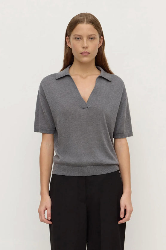 Assembly Mira Polo - Dark Grey Marle