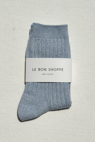 Le Bon Shoppe Her Socks Lurex - Morning Mist