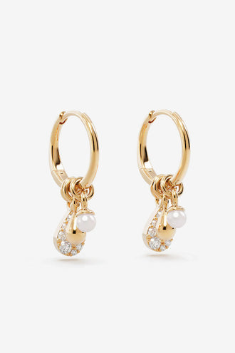 By Charlotte Ocean Mist Hoops - Gold