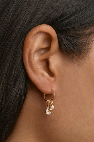 By Charlotte Ocean Mist Hoops - Gold