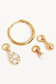 By Charlotte Ocean Mist Hoops - Gold