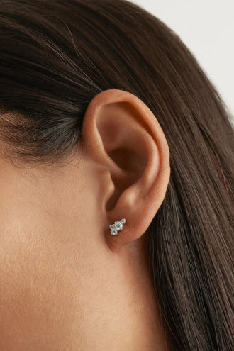 By Charlotte Mist Stud Earrings - Silver