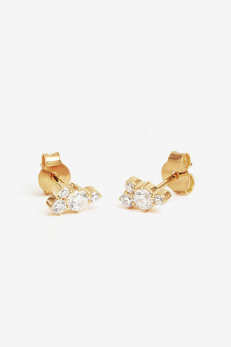 By Charlotte Mist Stud Earrings - Gold