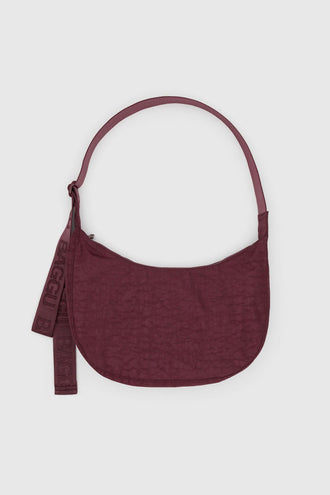 Baggu Medium Nylon Crescent Bag - Mahogany
