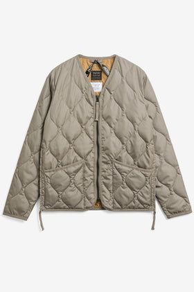 Taion Military V Neck Hard Shell Jacket - Mocha