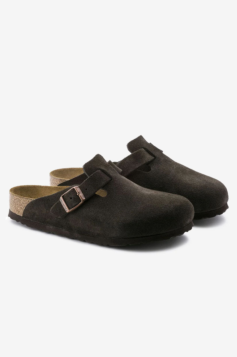 Birkenstock Boston SFB Suede - Mocha