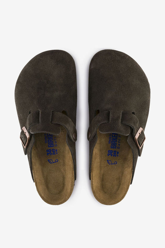Birkenstock Boston SFB Suede - Mocha