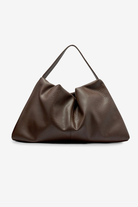 Brie Leon Harlow Slouch Mono Tote - Choc Nappa