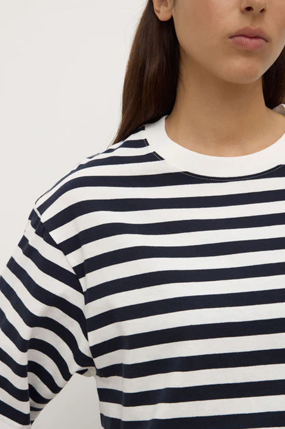 Assembly Monte Stripe SS Tee - Navy/White