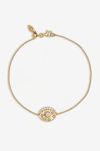 By Charlotte Love You To The Moon Bracelet - Gold