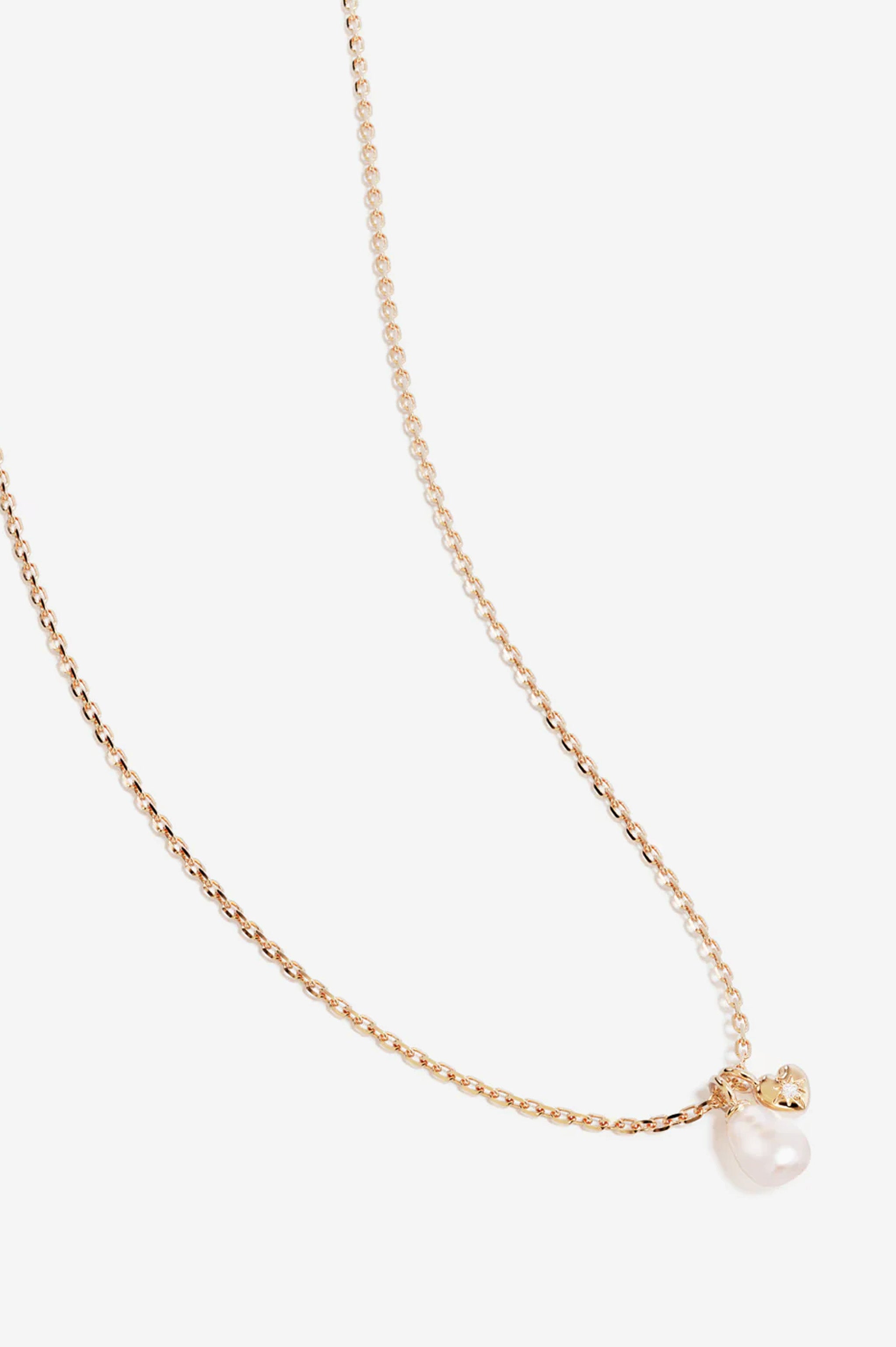 By Charlotte Under The Moonlight Pearl Necklace - Gold