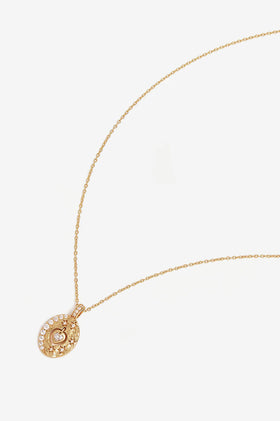 By Charlotte Love You To Moon Necklace - Gold