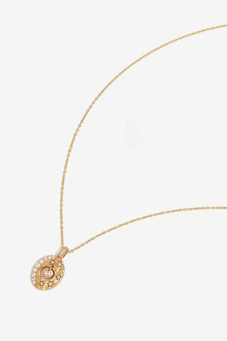 By Charlotte Love You To Moon Necklace - Gold