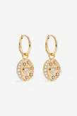 By Charlotte Love You To The Moon Hoops - Gold